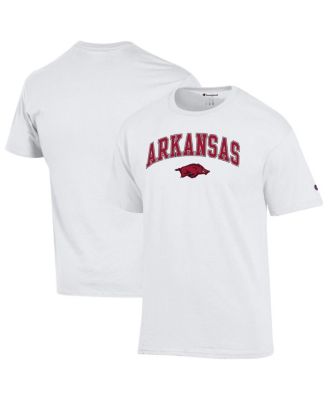 Champion - Men's White Arkansas Razorbacks Arched Logo T-Shirt