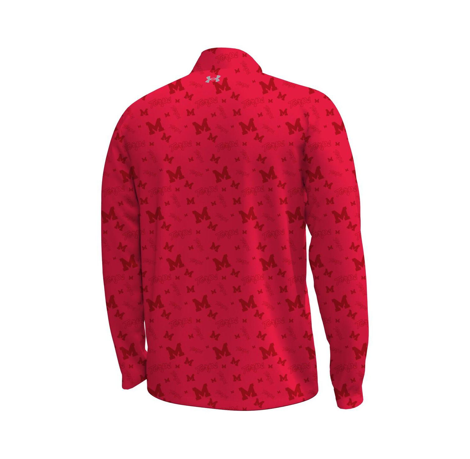 Men's Red Maryland Terrapins Gameday ArmourFuse Half-Zip Jacket