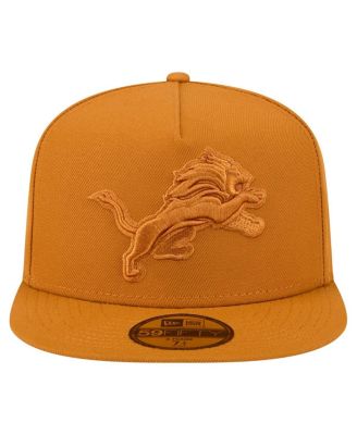 Men's Brown Detroit Lions Color Pack A-Frame 59FIFTY Fitted Hat