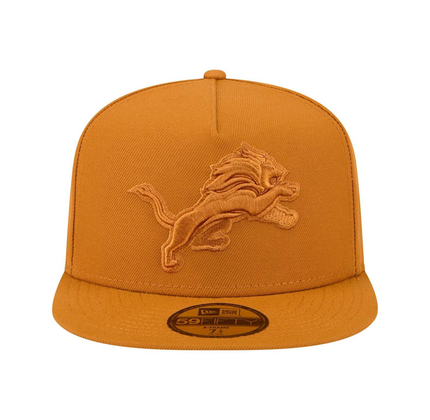 Men's Brown Detroit Lions Color Pack A-Frame 59FIFTY Fitted Hat