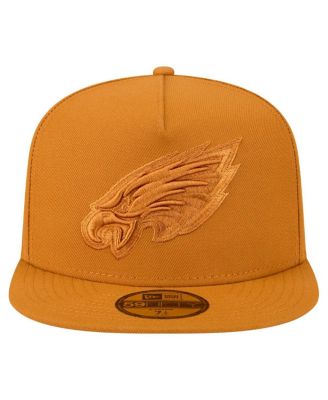 Men's Brown Philadelphia Eagles Color Pack A-Frame 59FIFTY Fitted Hat