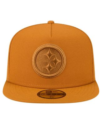 Men's Brown Pittsburgh Steelers Color Pack A-Frame 59FIFTY Fitted Hat