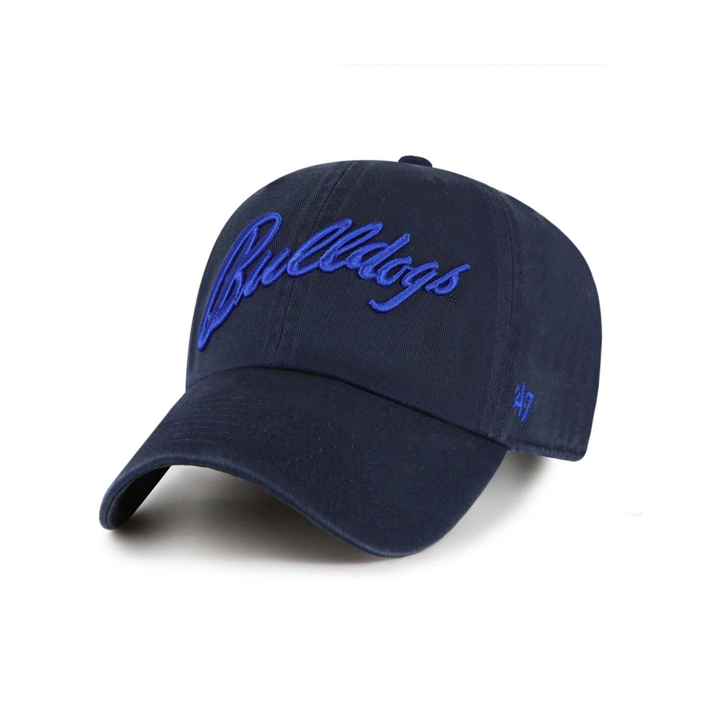 Мужская кепка '47 Brand Navy Fresno State Bulldogs Vault Clean Up Adjustable Hat — фото 1