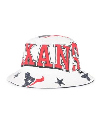 '47 Brand - Women's White Houston Texans Energize Bucket Hat