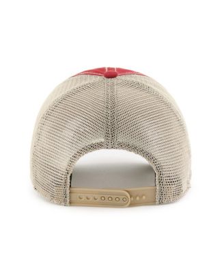 Men's Cardinal Arizona Cardinals Wabash Trucker Clean Up Adjustable Hat