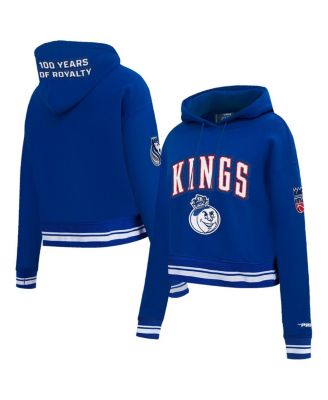 Pro Standard - Women's Blue Sacramento Kings 2024/25 City Edition Cropped Pullover Hoodie
