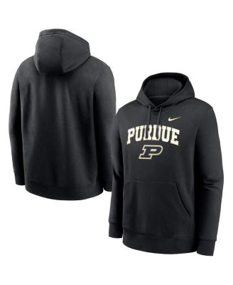 Nike - Men's Black Purdue Boilermakers Club Pullover Hoodie