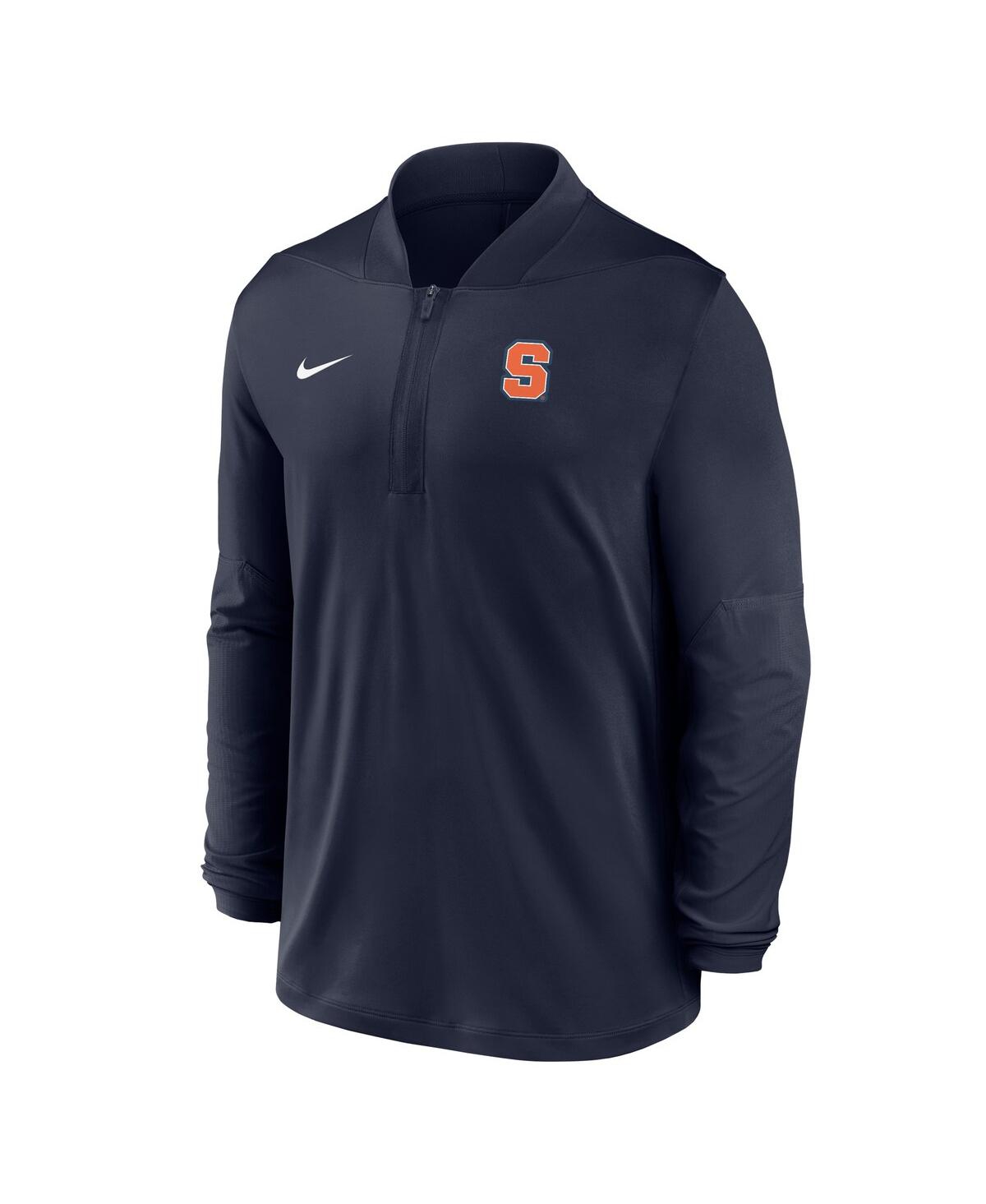 Nike Men's Navy Uconn Huskies Dri-fit Half-zip Pullover Sweatshirt In Blue