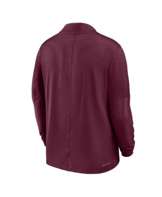 Men's Maroon Virginia Tech Hokies Dri-FIT Half-Zip Pullover Sweatshirt