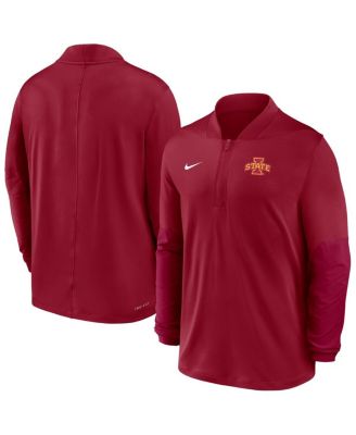Nike - Men's Cardinal Iowa State Cyclones Dri-FIT Half-Zip Pullover Sweatshirt