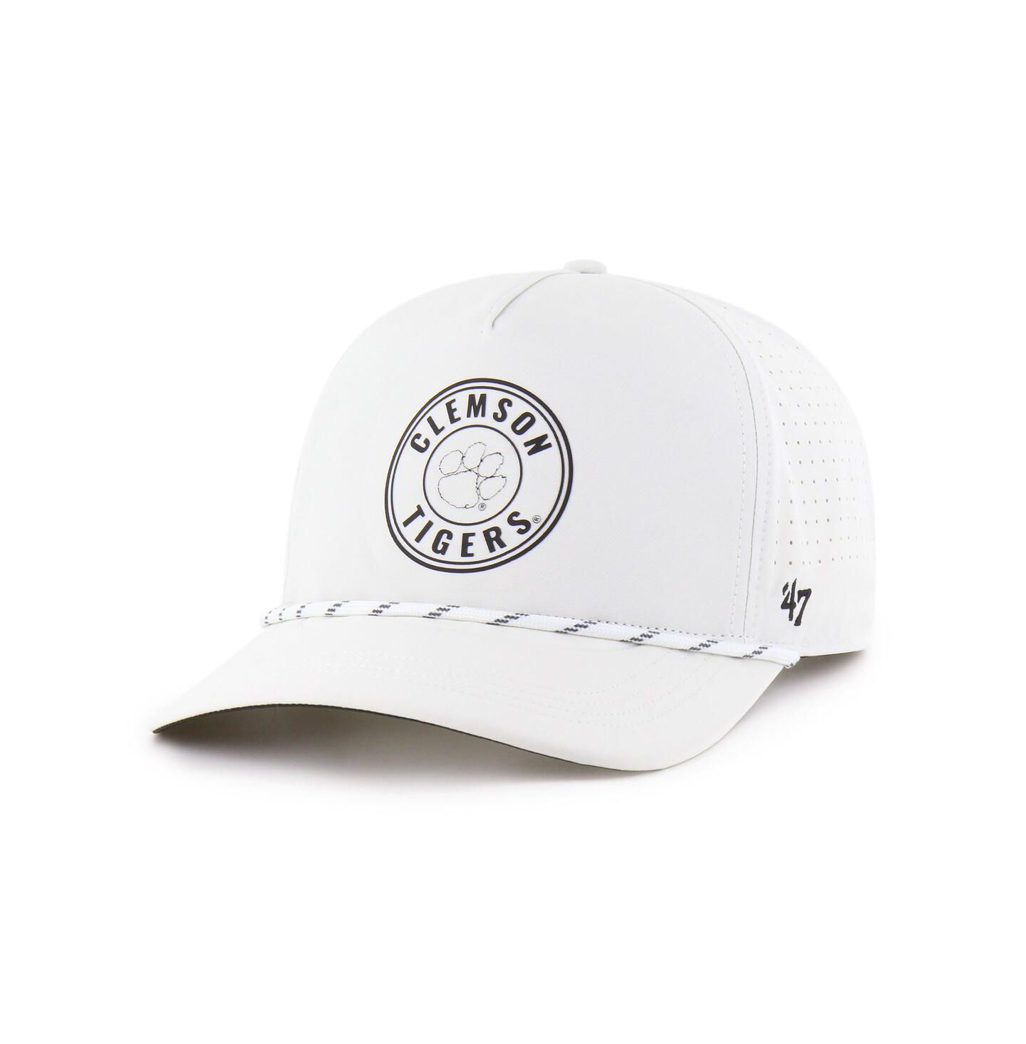 Мужская кепка '47 Brand White Clemson Tigers Forward Collection Loop Hitch Adjustable Hat — фото 1