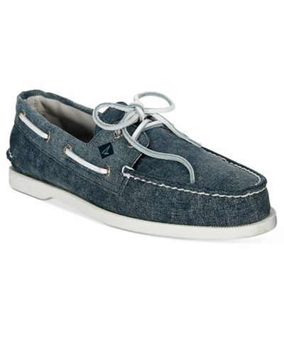 Sperry Men's A/O White Cap Canvas Boat Shoes