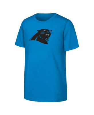 Outerstuff - Big Boys and Girls Blue Carolina Panthers Primary Logo T-Shirt
