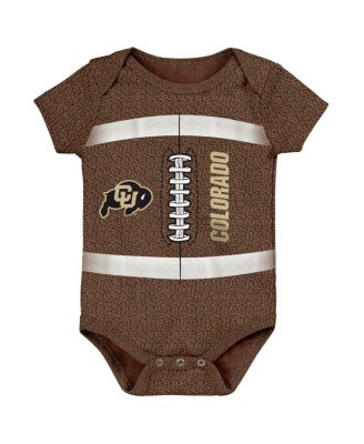 Outerstuff - Baby Boys and Girls Brown Colorado Buffaloes Catch Me Football Bodysuit