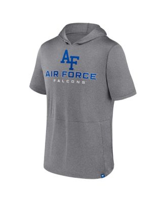 Men's Heather Gray Air Force Falcons Modern Stack Hoodie T-Shirt