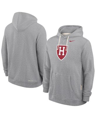 Nike - Men's Gray Harvard Crimson 2025 Sideline Dri-FIT Hoodie