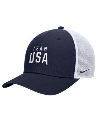 Nike - Big Boys and Girls Navy Team USA Rise Pinch Panel Trucker Adjustable Hat