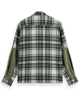 Men's Relaxed Fit Patchwork Shirt