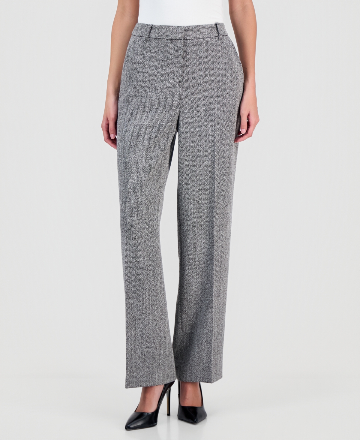 Anne Klein Women's Herringbone Suiting Pants