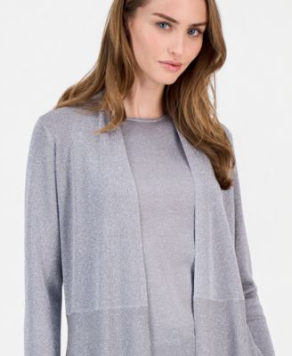 Women's Monteray Metallic Open-Front Cardigan