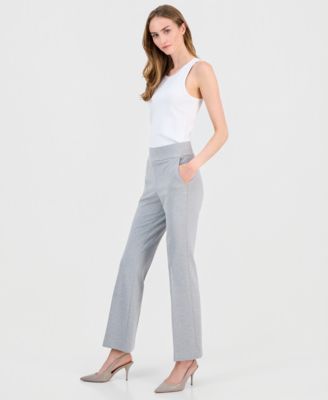 Petite High-Rise Pull-On Bootcut Pants
