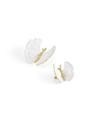 Butterfly Ginkgo Gold Decorative Objects, Set of 2