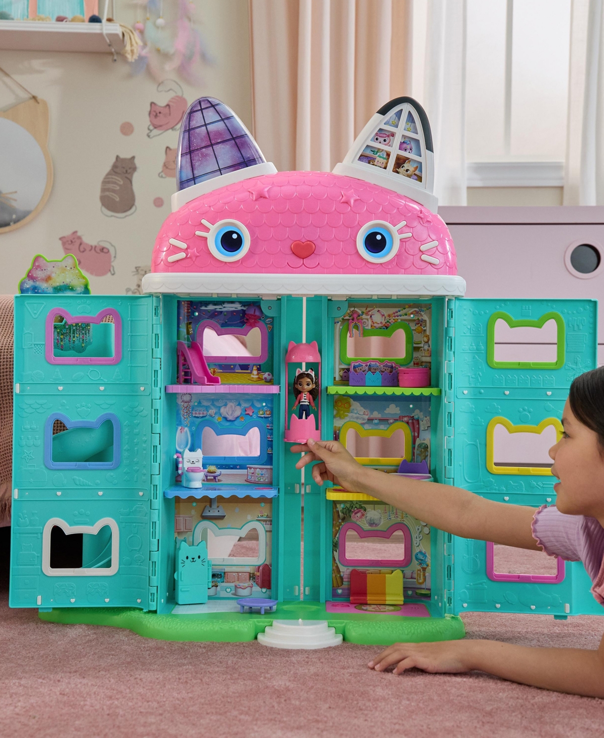 Gabby's Dollhouse : The Movie, Meow-mazing Interactive Dollhouse In Multi