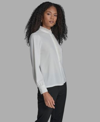 Long Sleeve Ruffle Blouse