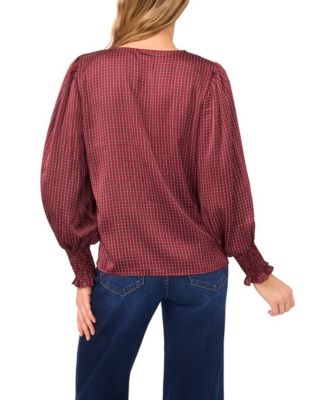 Women's Long Sleeve V-Neck Top