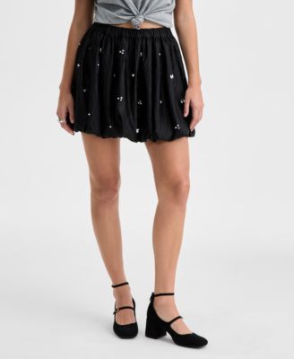 Women's Embellished Bubble-Hem Mini Skirt, Macy's Exclusive