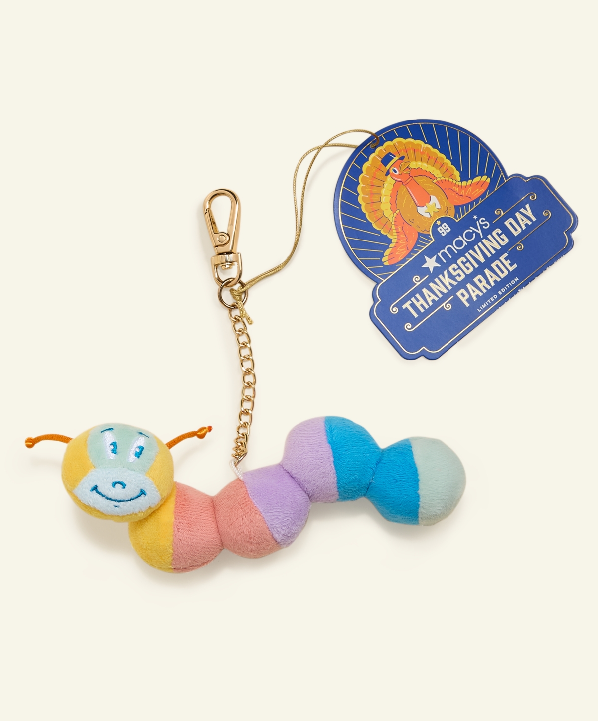 Macy's Thanksgiving Day Parade Plush Caterpillar Bag Charm, Macy's Exclusive
