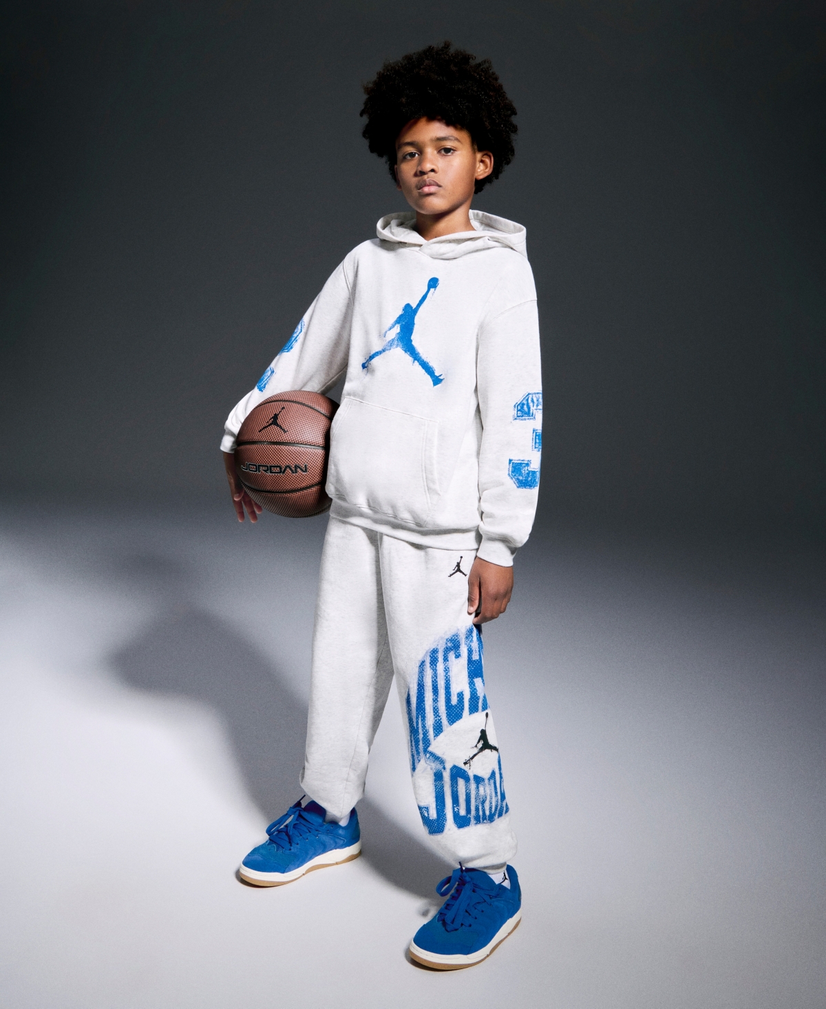 Jordan Big Boys Motion, Versatility And Performance Fleece Pants In Gray