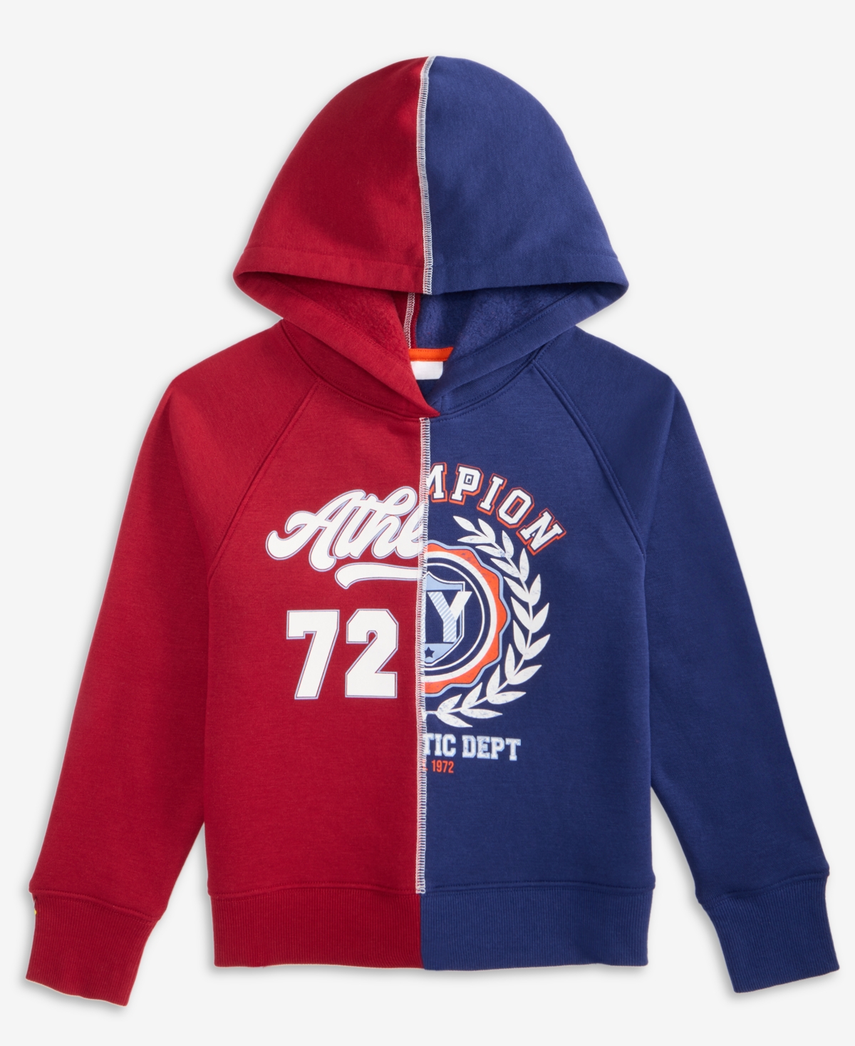 Epic Threads Boys 5-20 Split Graphic Long-sleeve Hoodie, Macy's Exclusive In Blue
