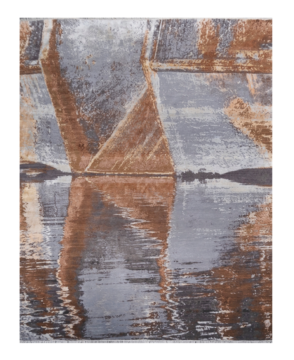 Adorn Hand Woven Rugs Modern M8527 8'1"x10'3" Area Rug In Multi