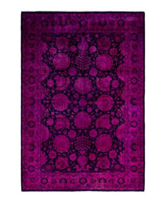 Adorn Hand Woven Rugs Fine Vibrance M1195 Rug Collection In Pink