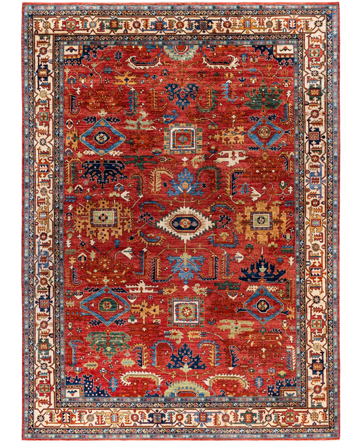 Adorn Hand Woven Rugs Serapi M0103-73 10'2"x13'11" Area Rug In Red