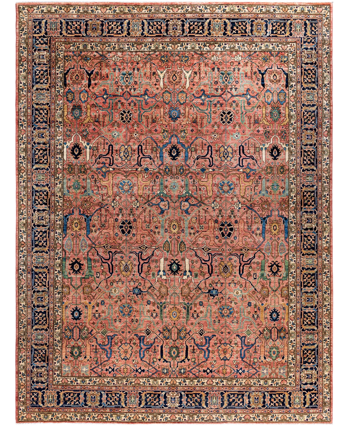 Adorn Hand Woven Rugs Serapi M0103-86 8'11"x12' Area Rug In Pink