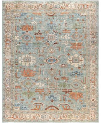 Adorn Hand Woven Rugs Serapi M0103 94 Rug Collection In Green