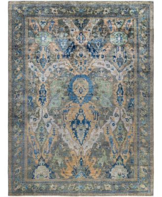 Adorn Hand Woven Rugs Serapi M0103 113 Rug Collection In Gray