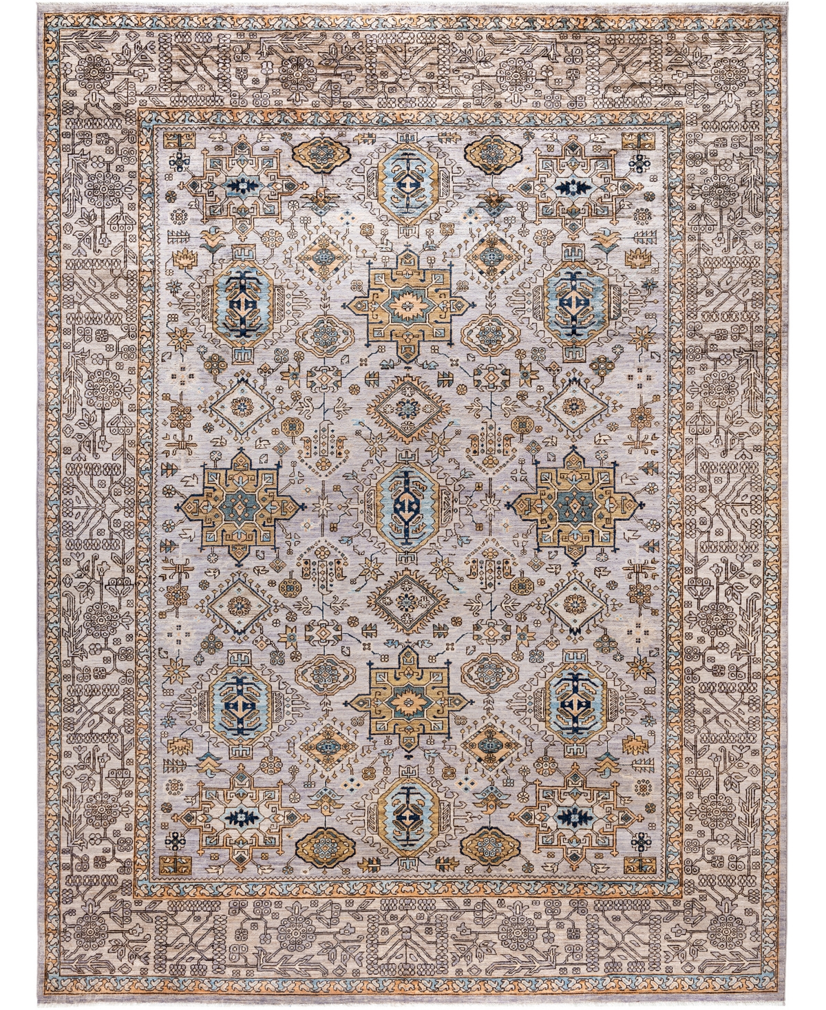 Adorn Hand Woven Rugs Serapi M0103-123 9'x11'11" Area Rug In Gray