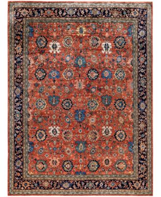 Adorn Hand Woven Rugs Serapi M0103 179 Rug Collection In Red