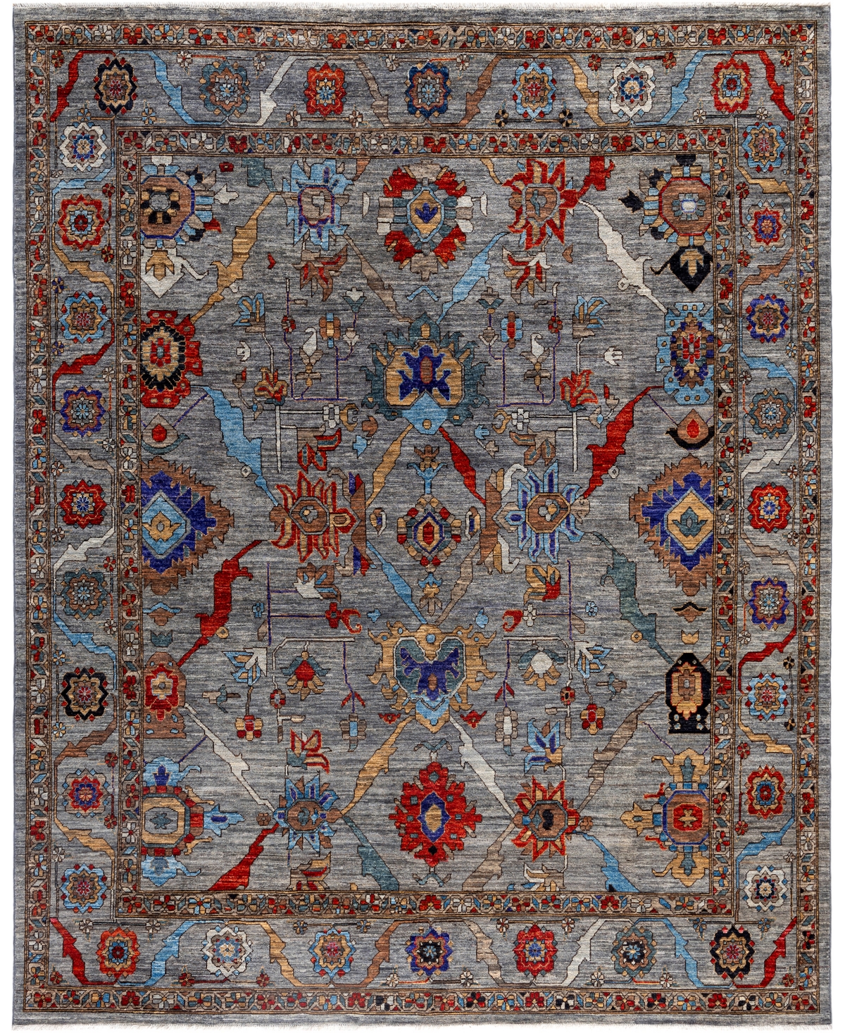 Adorn Hand Woven Rugs Serapi M0103-239 8'1"x10' Area Rug In Gray