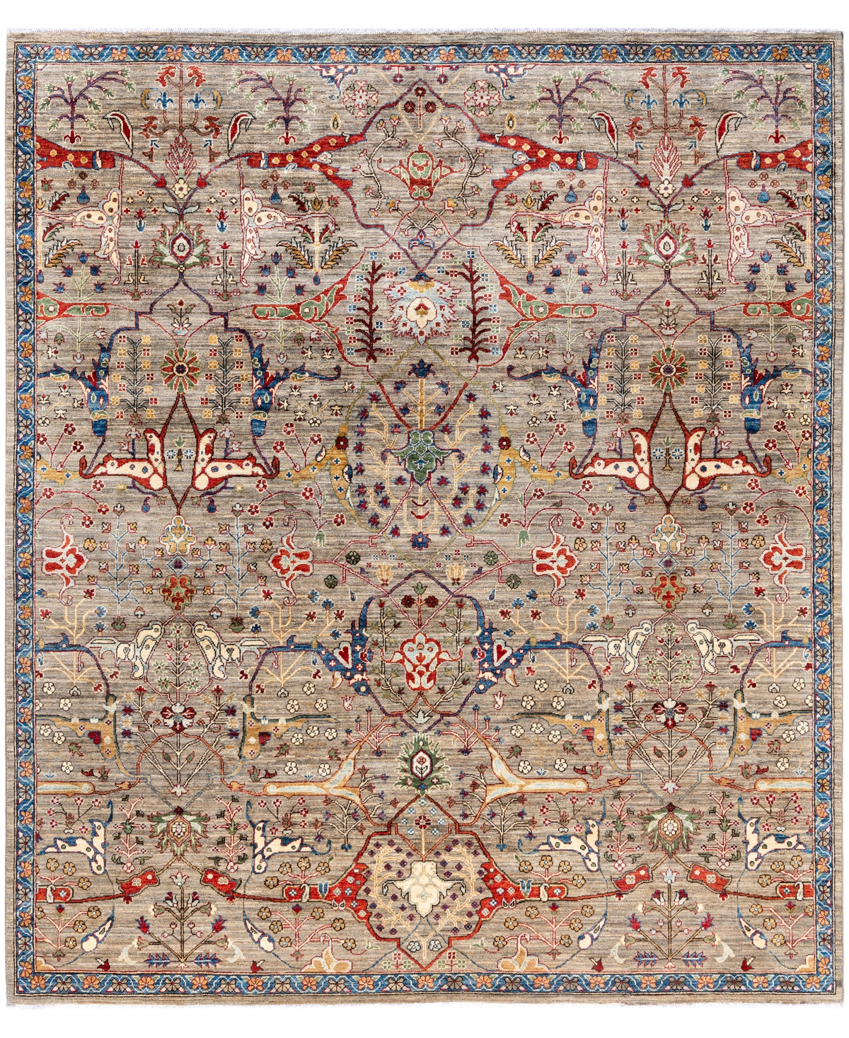 Adorn Hand Woven Rugs Serapi M0103-270 8'3"x9'9" Area Rug In Brown