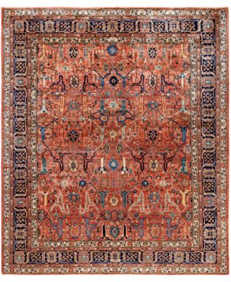 Adorn Hand Woven Rugs Serapi M0103 290 Rug Collection In Red
