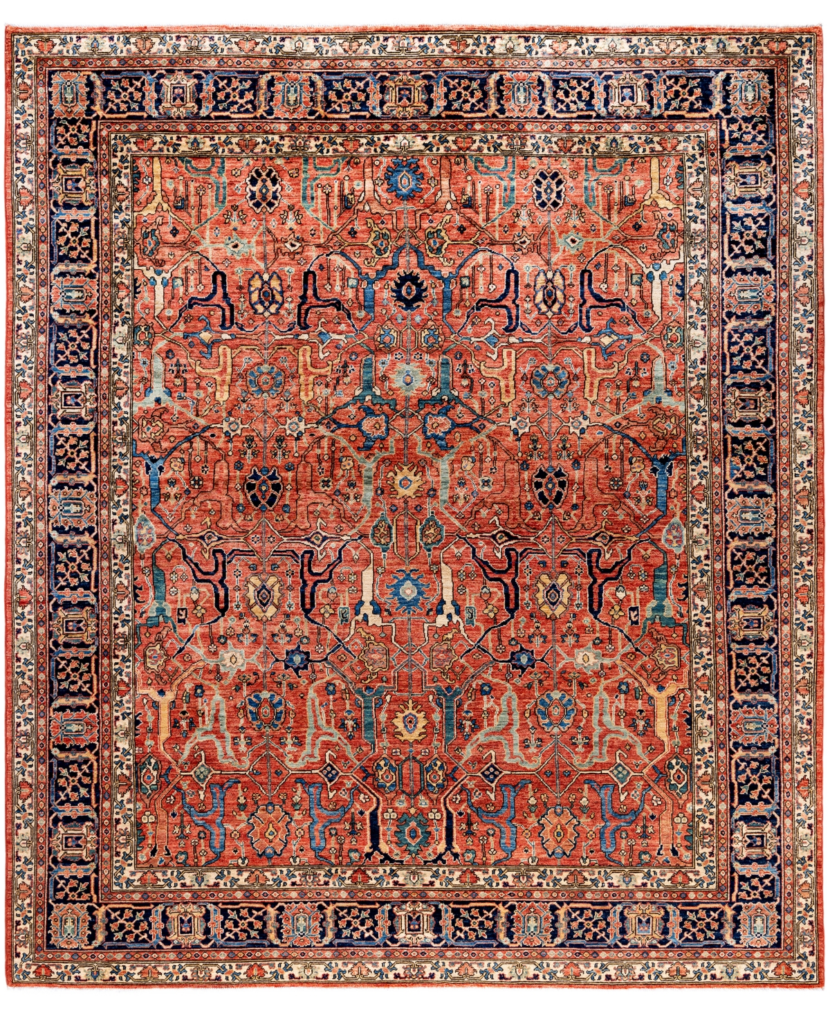 Adorn Hand Woven Rugs Serapi M0103-290 8'1"x9'9" Area Rug In Red