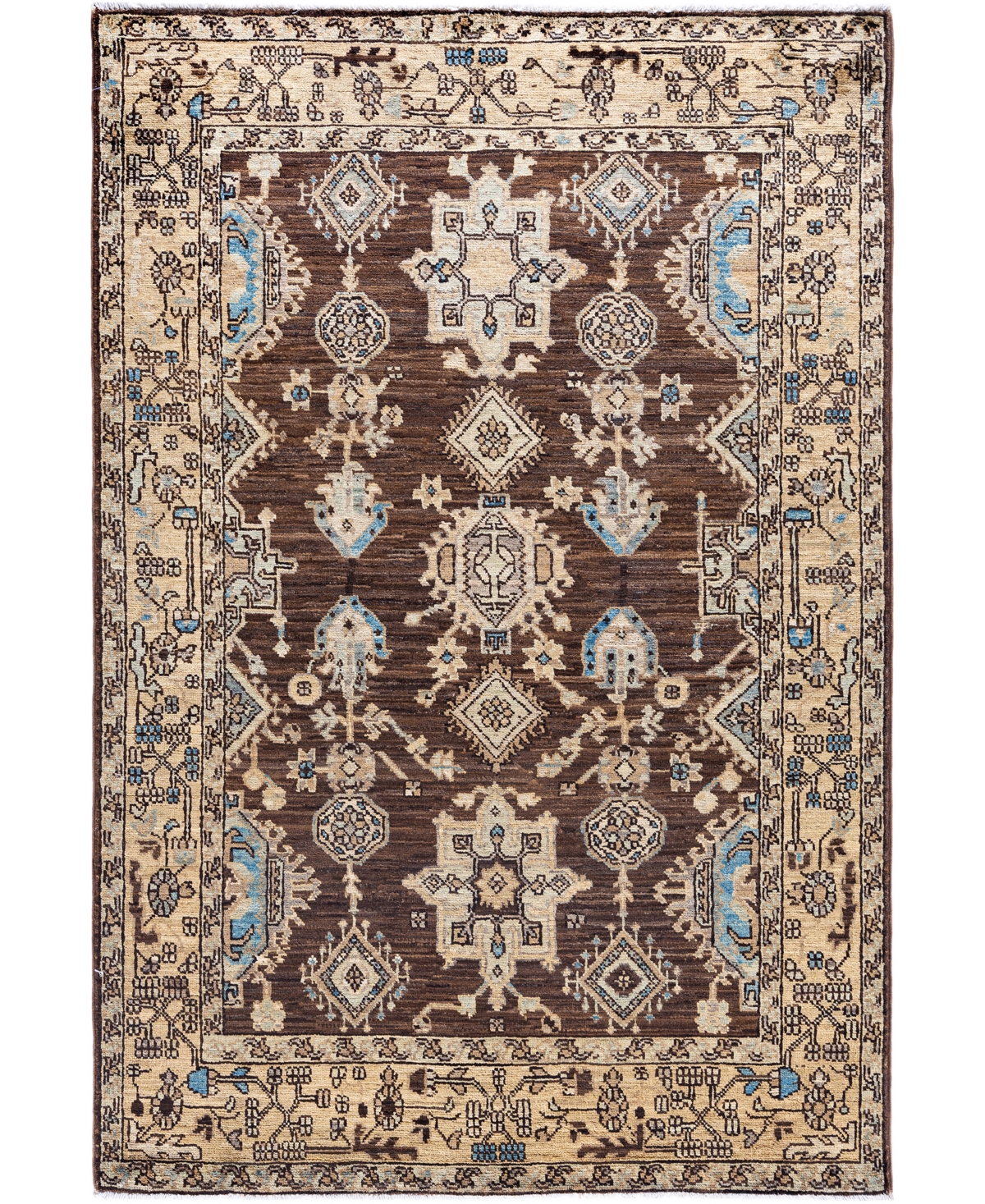 Adorn Hand Woven Rugs Serapi M0103-320 4'x5'11" Area Rug In Brown