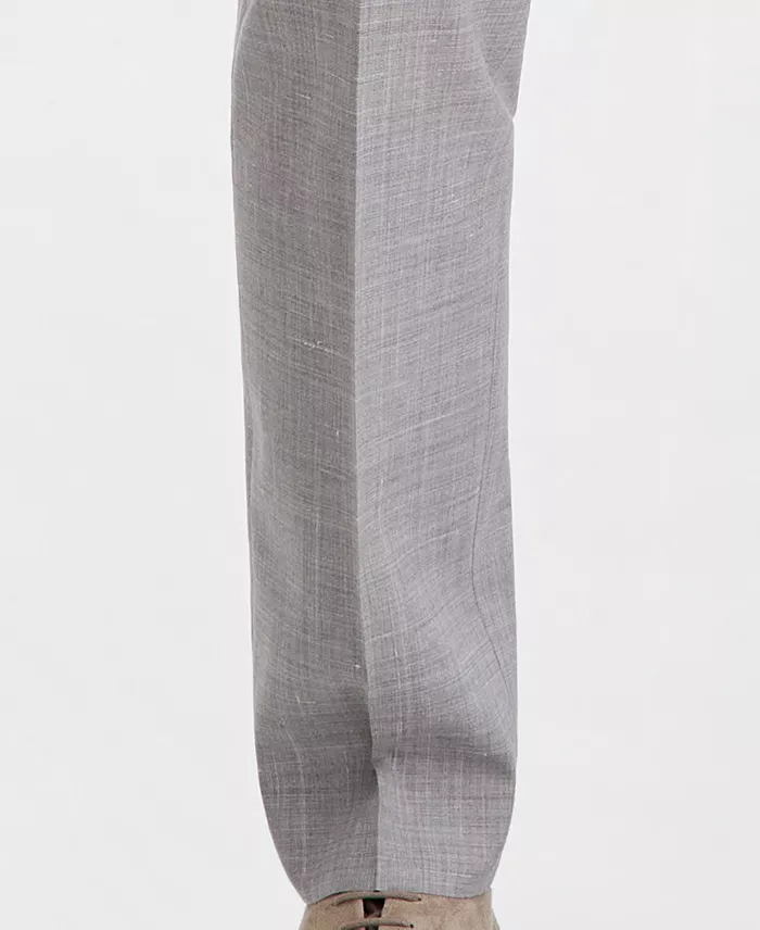 Men's Modern-Fit Wool-Blend Suit Separate Pants - thumbnail 6