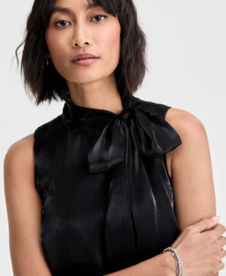 Women's Solid Bow Shift Dress, Macy's Exclusive