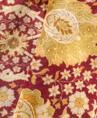Adorn Hand Woven Rugs Mogul M1349 Rug Collection In Red