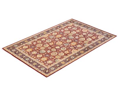 Adorn Hand Woven Rugs Mogul M1129 Rug Collection In Red